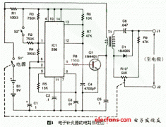 无针电子针灸器电路