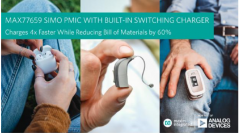 ADI推出微小尺寸电源管理IC，将可穿戴和耳戴式设