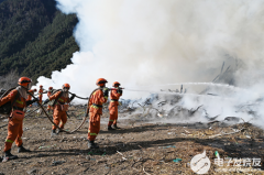 林芝市突发“森林火灾”，高原上的铁神鹰紧急