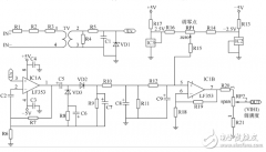 具有调零及满度功能的信号处理电子电路图