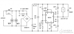 基于NE555开关电源插座电子设计图