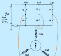 无刷直流电机的电流换向电路 无刷直流电机的三