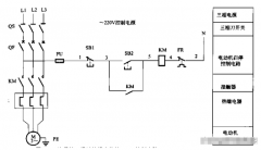 <b>一次保护、通过按钮启停的220V控制电路简要说明</b>