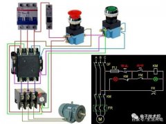 电机控制方面的实物接线图