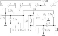 用与非门电路制作无线话筒及电路