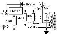 <b>LM317制作的发射电路</b>