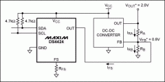 使用DS4424以保证输出电压DC-DC转换器-Using