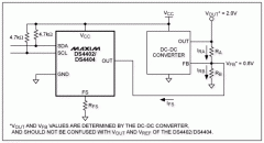 使用DS4402/DS4404差额的输出电压DC-DC转换器