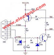 三极管实现的232接口电路