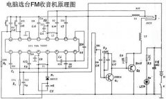 电脑选台FM收音机原理图-电路图