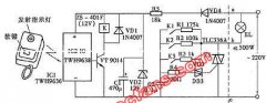 无线电遥控4(四)档调光灯电路图