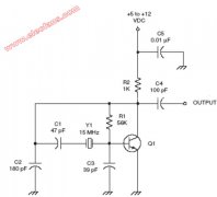 皮尔斯振荡器射频电路图(Pierce oscillator