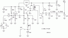 [图文]0.8瓦21MHZ CW QRP发射机