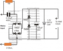 一个简单的无变压器1.5V DC电源电路