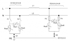 交流电源口和直流电源口的防雷电路设计