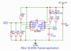 萨科微sl4056锂电池充电管理方案