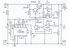 0.1-50V可调电源电路原理图
