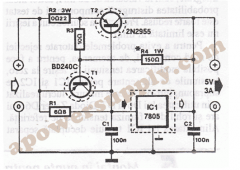 7805稳压器电路图