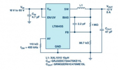 具快速瞬态响应和超低EMI辐射的单片式65V、8A降压