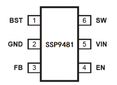矽朋微 80V  1A 降压稳压电源电路 SSP9481概述