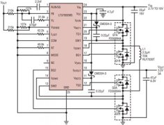 单IC转换器工作降压和升压，以提供输入电压范围
