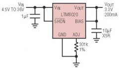 μ模块稳压器缩小了电源尺寸和设计工作量