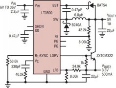 单芯片2A降压稳压器和线性稳压器简化了宽输入电