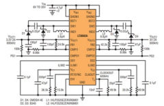 单片式、双通道36A输入/输出降压器简化汽车、工