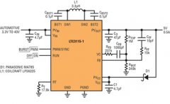 单片式降压-升压型DC/DC可通过汽车冷启动和抛负