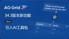 前端表格工具AG Grid 34.3 发布：重磅引入AI工具包