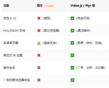 不是有video标签吗？为什么还需要视频播放器？