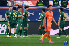 中超：浙江俱乐部绿城胜青岛海牛