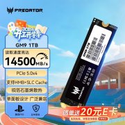 宏碁 掠夺者 GM9 SSD 极速读写疾驰加载平台 促销到