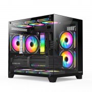 航嘉 S960 全景视界海景房机箱 无柱全视通透架构
